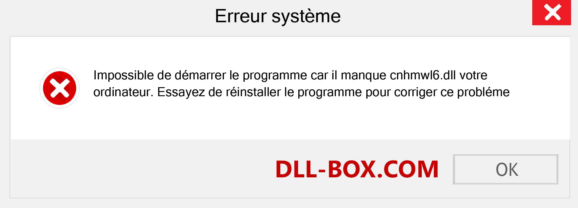 Le fichier cnhmwl6.dll est manquant ?. Télécharger pour Windows 7, 8, 10 - Correction de l'erreur manquante cnhmwl6 dll sur Windows, photos, images